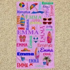 Personalized Beach Towel With Name- Vibrant Summer Decorations