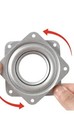 2 Pack 4 Inch Square Lazy Susan Turntable Bearings Heavy Duty Swivel Plate