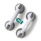 2 Pack Heavy-duty Shower Grab Bars -  12 Inch Grey Suction Bar Handles 11 8 