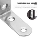 1 5   Heavy Duty L Shape Steel Corner Brace 90   Right Angle Bracket W screws Lot