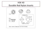 Hsk 40a  Hsk 40c  Hsk 40e   Durable Red Nylon Cnc  Inserts With Tabs  25 Pcs