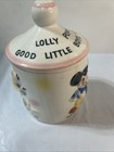 1961 Walt Disney Productions Lollipop Cookie Jar Mickey Mouse ludwig donald Duck