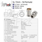Sl 7mm To N Female Adaptor For Rohde   Schwarz Vector Network Analyzer Vna Port