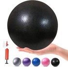 Momplus 6 Inch Exercise Pilates Mini Yoga Balls Barre For Home 6   Black