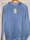 Peter Millar Crown Sport Pine Sugar Stripe Performance Golf Hoodie Large