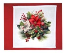 Christmas Flowers Theme Dish Towel  12x12  Free Ship  Hand Towels  Choice  Gifts