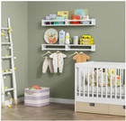 15 5x4 5   Floating Nursery Book Shelves For Wall White Wall Bookshelf Set Of 4