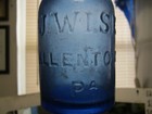  spectacular Flourescent Cobalt Blue  James Wise Squat Soda allentown  Pa_