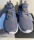 Adidas Cloudfoam Lite Racer New Youth 3 5 Kids Running Shoes Gray Blue Sneakers