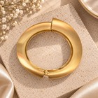 Chunky Gold Tone Hinged Bangle Statement Bracelet
