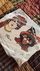 Traditional Vintage Halloween  Pinup Flapper And Cat  Old School Tattoo Flash