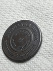 1845 U s  Merchant Token Ill 8  Burbank   Shaw  Copper  26mm  Nice Condition     