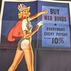 1944 Ww2 Usa America Buy War Bonds Payday Women Pin Up War Propaganda Poster J88