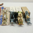 4 New Old Stock Ge Switches - Tumbler  Combo 2 Switch  Quiet Switch  3 Way