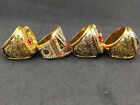 4 Pcs Rings Wwe World Wrestling Hall Of Fame Ring Championship Golden Set