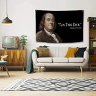 Benjamin Franklin Tax This Dick Funny Quote Flag 3x5ft Banner College Garage New