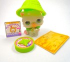 Littlest Pet Shop White Persian Cat  15 With Cute Accessories Authentic