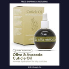 Ella mila Cuticle Oil With Olive And Avocado Oil 2 3 Fl Oz Vegan Nail Treatment