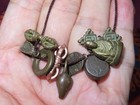 10x Nepal Tibet Buddhist Various Copper Ornament Pendant Small Element  m5 