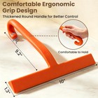 Shower Squeegee For Glass Doors - 10 Inch Bathroom Standard  Orange