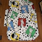 Vintage Walt Disney 101 Dalmatians 3 Piece Twin Sheet Fitted  flat  pillowcase