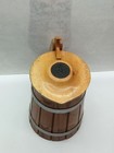 Vintage Ussr Wooden Beer Mug Steine With Lid Crayfish 1990 Soviet Wooden Tankard