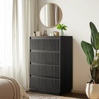 5 Drawer Dresser For Bedroom  Modern Chest Of Drawers  Wooden Storage Organizer