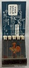 Vintage 15 Strike Lion Feature Matchbook Dundee Il Restaurant Milk Pail Rooster