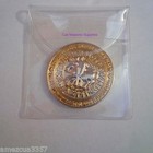  Knight Templar 1 5  Two Face Coin Golden Heavy Alloy With Case Templar Gift Mil