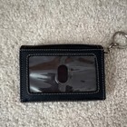 Tignanello Black Leather Wristlet Clutch Wallet  Key Id Coin Case