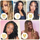 50pcs Gold Hair Jewelry For Braids Accessories Loc Jewelry For Hair Dreadlocks A