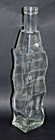 Vintage Large Clear Wavy Glass Decanter Vase  s  Shaped Bottle 17  Tall