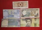 Mixed Lot 5 Different World Paper Money Banknotes Currency Foreign  Unc