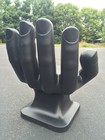 Giant Black Left Hand Shaped Chair 32  Tall Adult 70 s Retro Icarly New