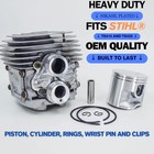 The Duke s Nikasil Piston And Cylinder Fits Stihl Ts410 Ts420 50mm 4238 020 1202