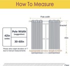 Nicetown Grey Kitchen Blackout Short Curtain Panels For Bedroom  45 Inch Long   