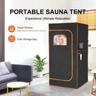 Far Infrared Sauna Tent 1400w Personal Home Spa Detox Therapy W  Remote