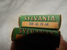 2 Boxes  20 Bulbs  -vintage Sylvania Miniature Lamp Bulbs    48      2v         6a