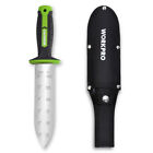 Workpro Hori Hori Garden Knife Weeding Digging Tool 7  Stainless Blade W  Sheath