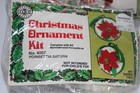 Vintage Christmas Ornament Kit Lot Sequin Lee Wards  Styrofoam Ornaments  beads