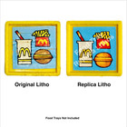 Playskool Mcdonald s  430 6 Food Tray Decals   Lithos   Stickers - Free Shipping