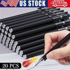 20pcs Ball Point Pens Black Gel Ink Pen Smooth Writing - 0 5mm Nib - Best Price   