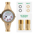 Dn20 Water Meter 3 4  Npt  Awwa 708 Certification Gallon Water Flow Meter  Cold 