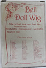 Bell Doll Wig Style  Sharlene Size  13 14 Dark Brown Never Used Original Box