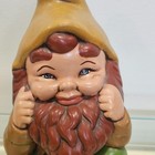 Vintage Mcm Atlantic Mold Garden Gnome Elf Ceramic Statue Decoration