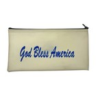 Vintage A  Rifkin Co    usa   God Bless America    Zip Bank Bag
