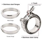V-band Clamp   Flange Kit Ss304 Stainless 2   2 25   2 5   2 75   3   3 5   4  