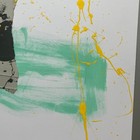 Original Mixed Media Abstract Art Collage 11x14    dispensable Honey  Signed