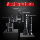 3 8-inch Drive Impact Socket Set  49 Pieces 6 Point  5 16  - 3 4   8mm - 22mm 