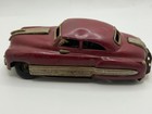 1950 s -1960 s Burgundy Coupe Friction Tin Toy Car From Japan
